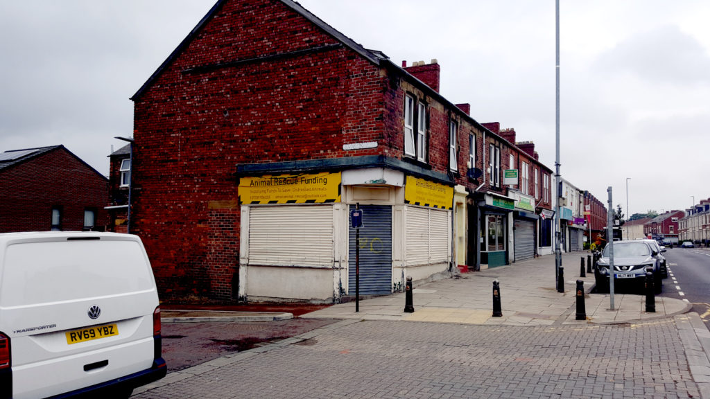 Missing signage on Saltwell Road